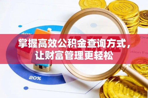 汤阴掌握高效公积金查询方式，让财富管理更轻松
