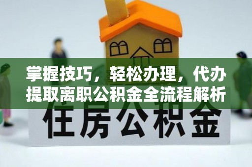 汤阴掌握技巧，轻松办理，代办提取离职公积金全流程解析